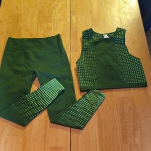 Fabletics Green Patterned Activewear